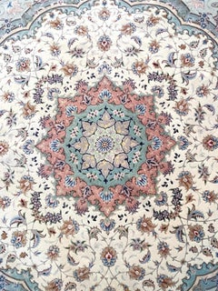 Persian Floral Tabriz Round Rug
