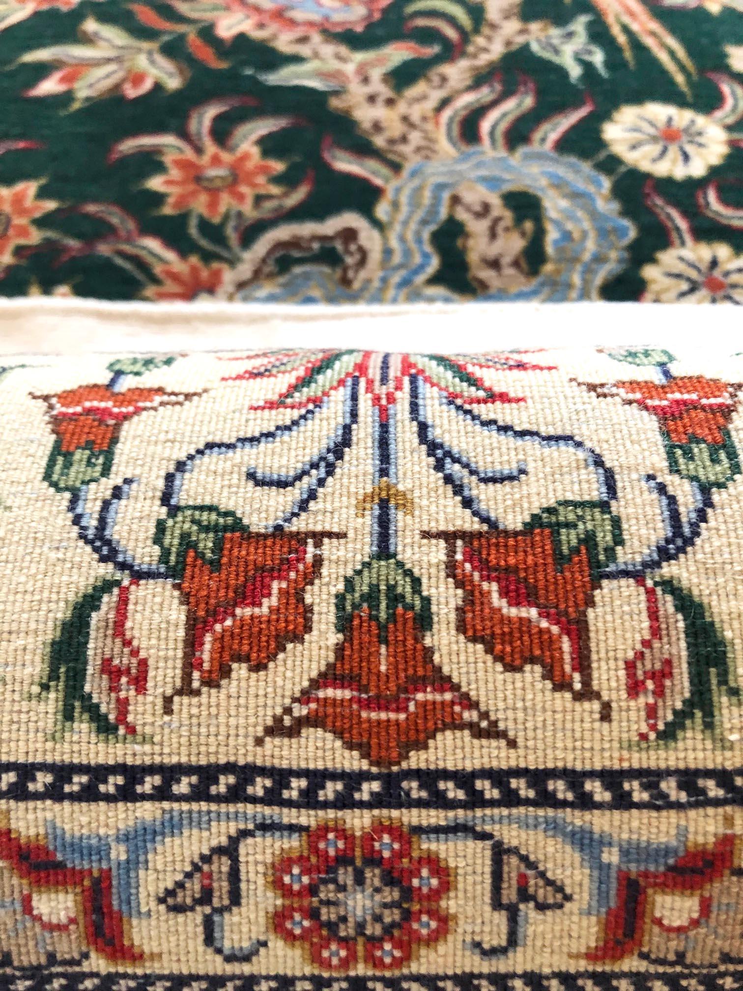 Persischer Lebensbaum Qum-Teppich im Angebot 2