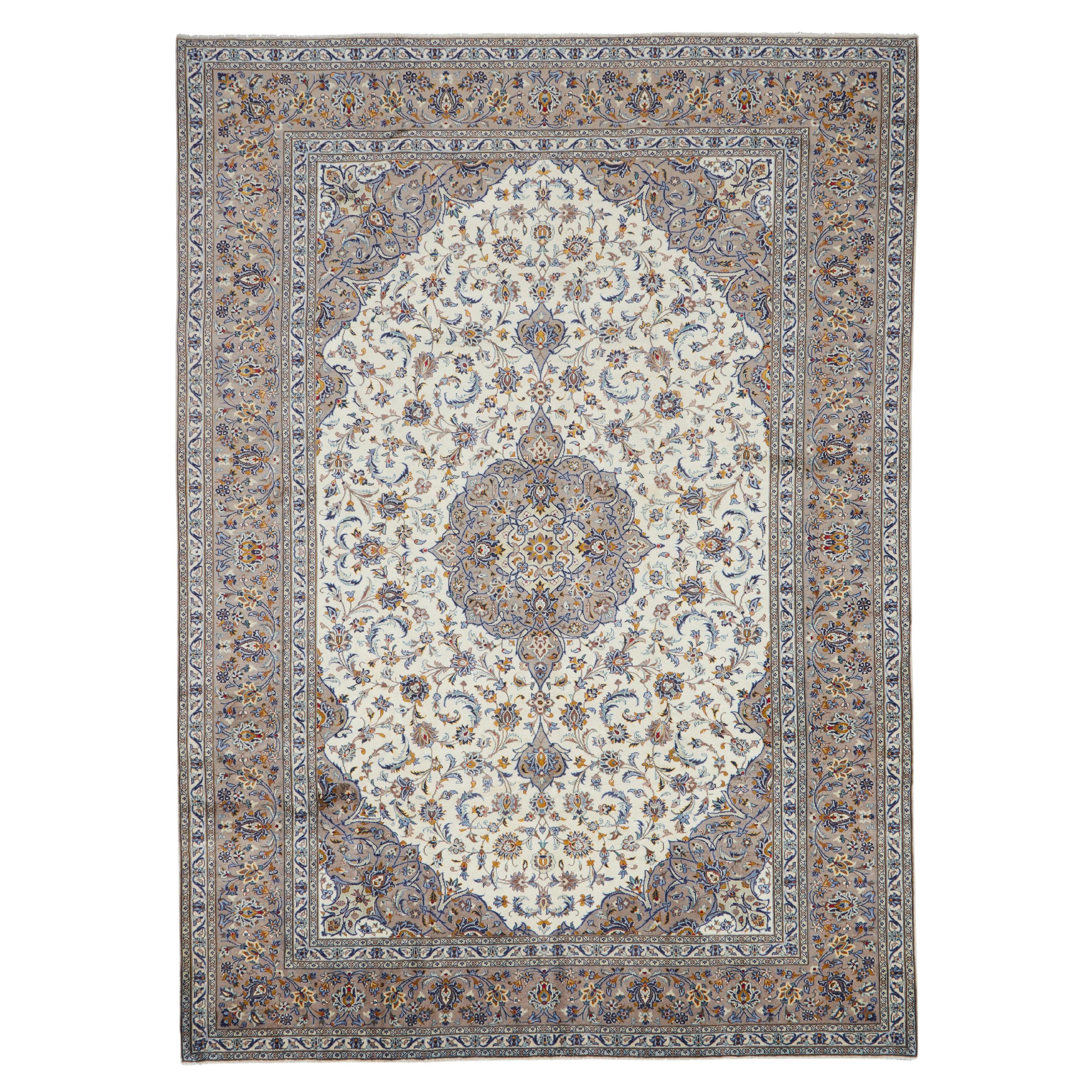 Authentische persische Kashan handgeknüpfte Wolle rot Bereich Teppich 8
 7" x 12
 0"