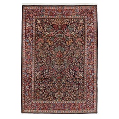 Autentico tappeto persiano Kerman in lana rossa annodata a mano 6
 2" x 8
 9"