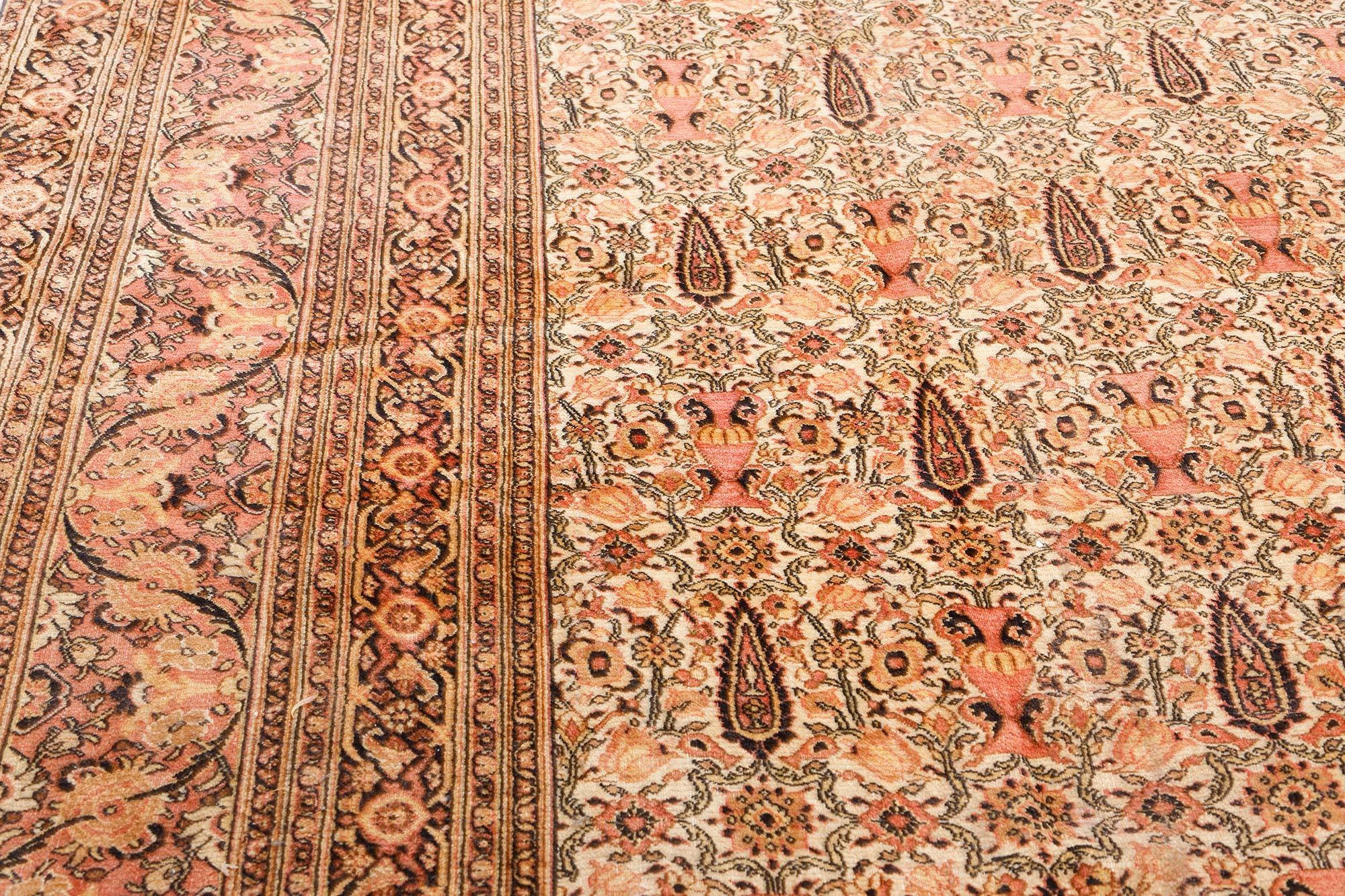 Hand-Knotted Authentic Persian Khorassan Handmade Wool Rug For Sale
