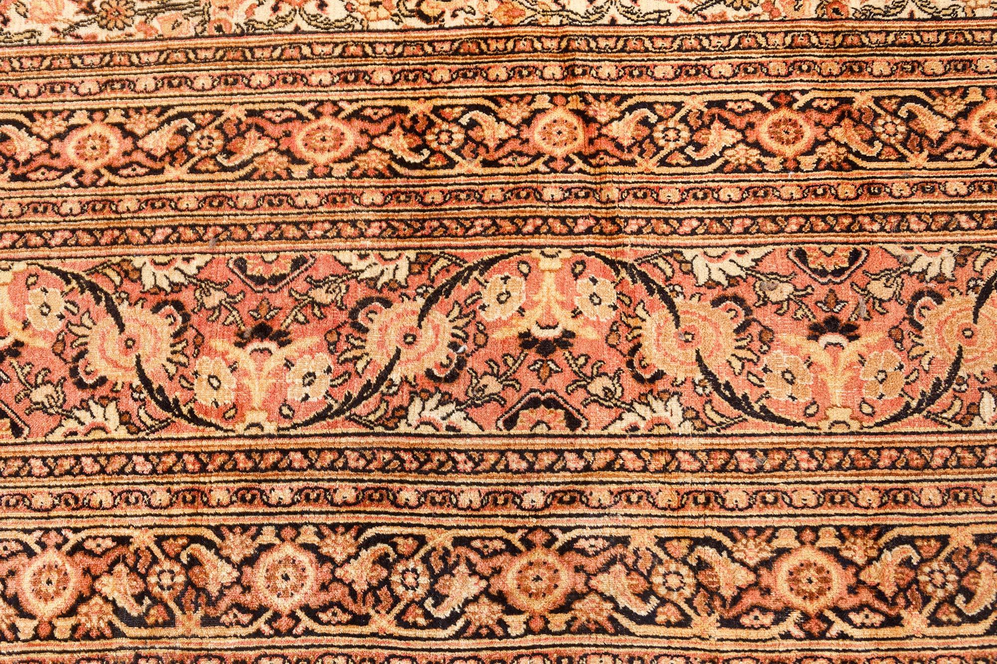 20th Century Authentic Persian Khorassan Handmade Wool Rug For Sale