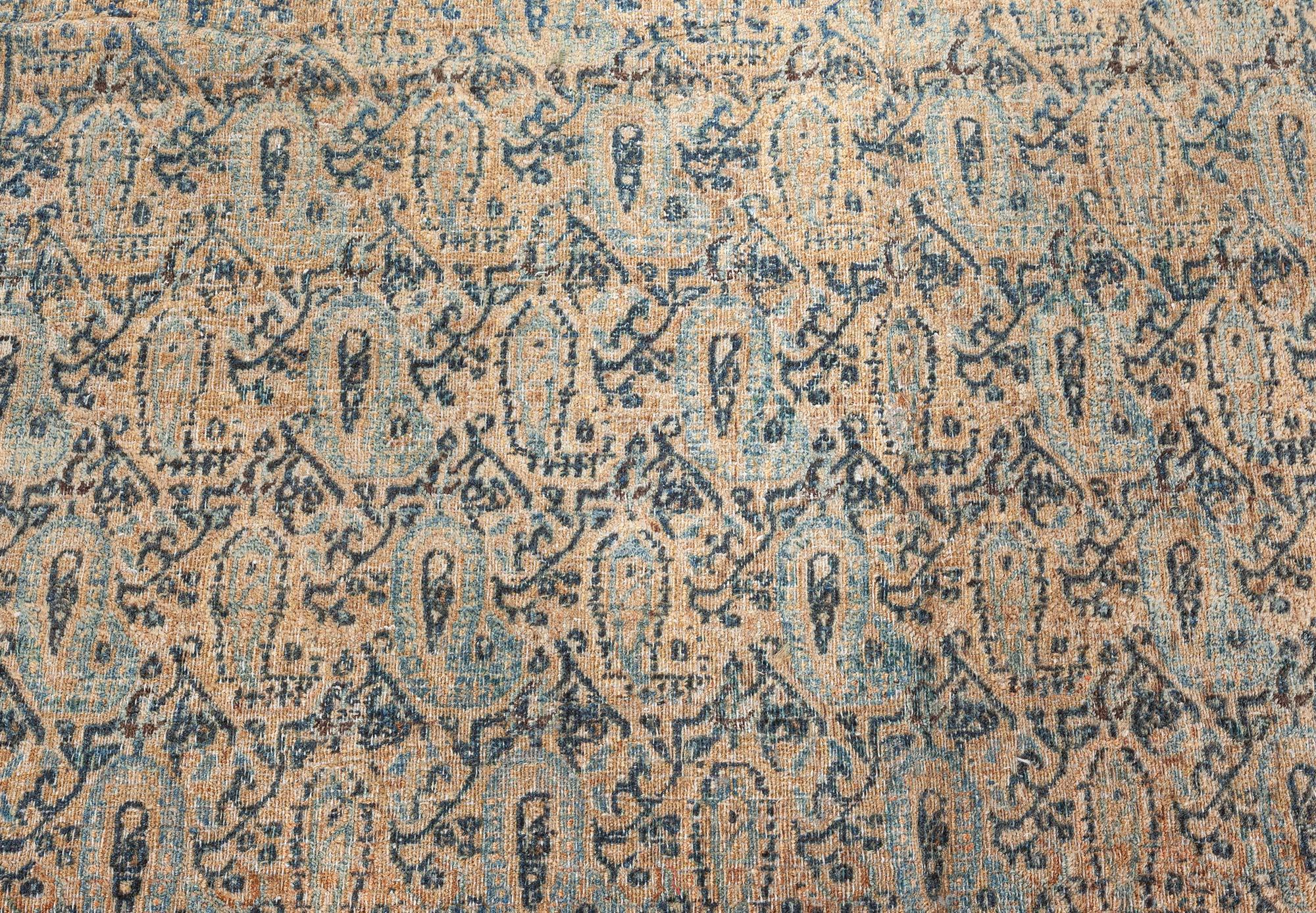 Authentischer persischer Kirman-Teppich aus handgefertigter Wolle
Größe: 4'9