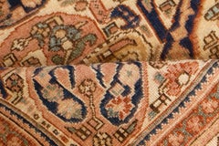 Doris Leslie Blauer authentischer persischer Malyer-Teppich aus handgewebter Wolle