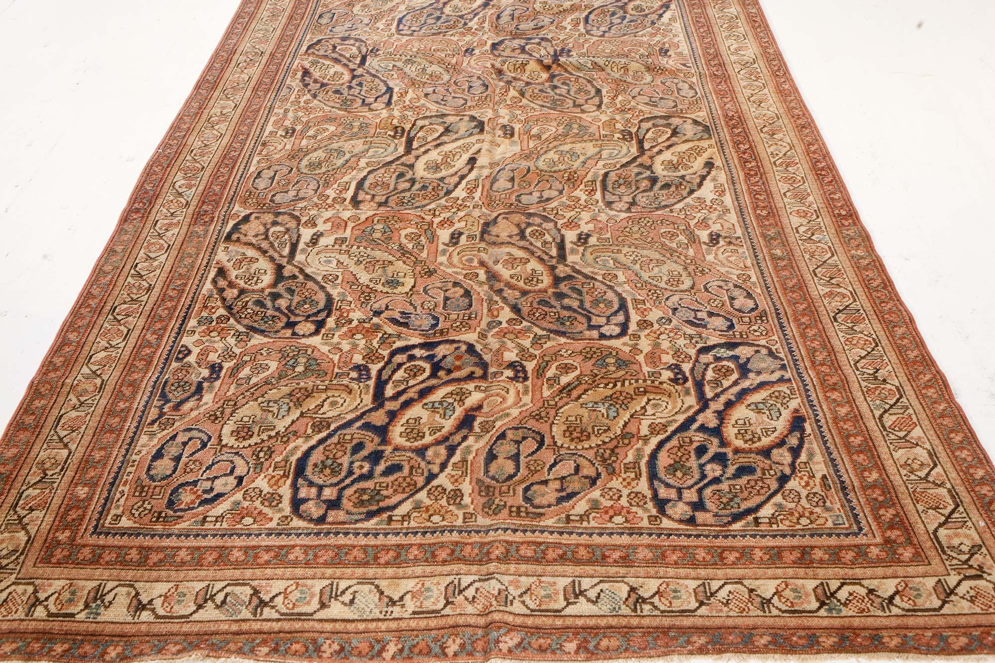 Authentic Persian Malyer Handwoven Wool Rug For Sale 1