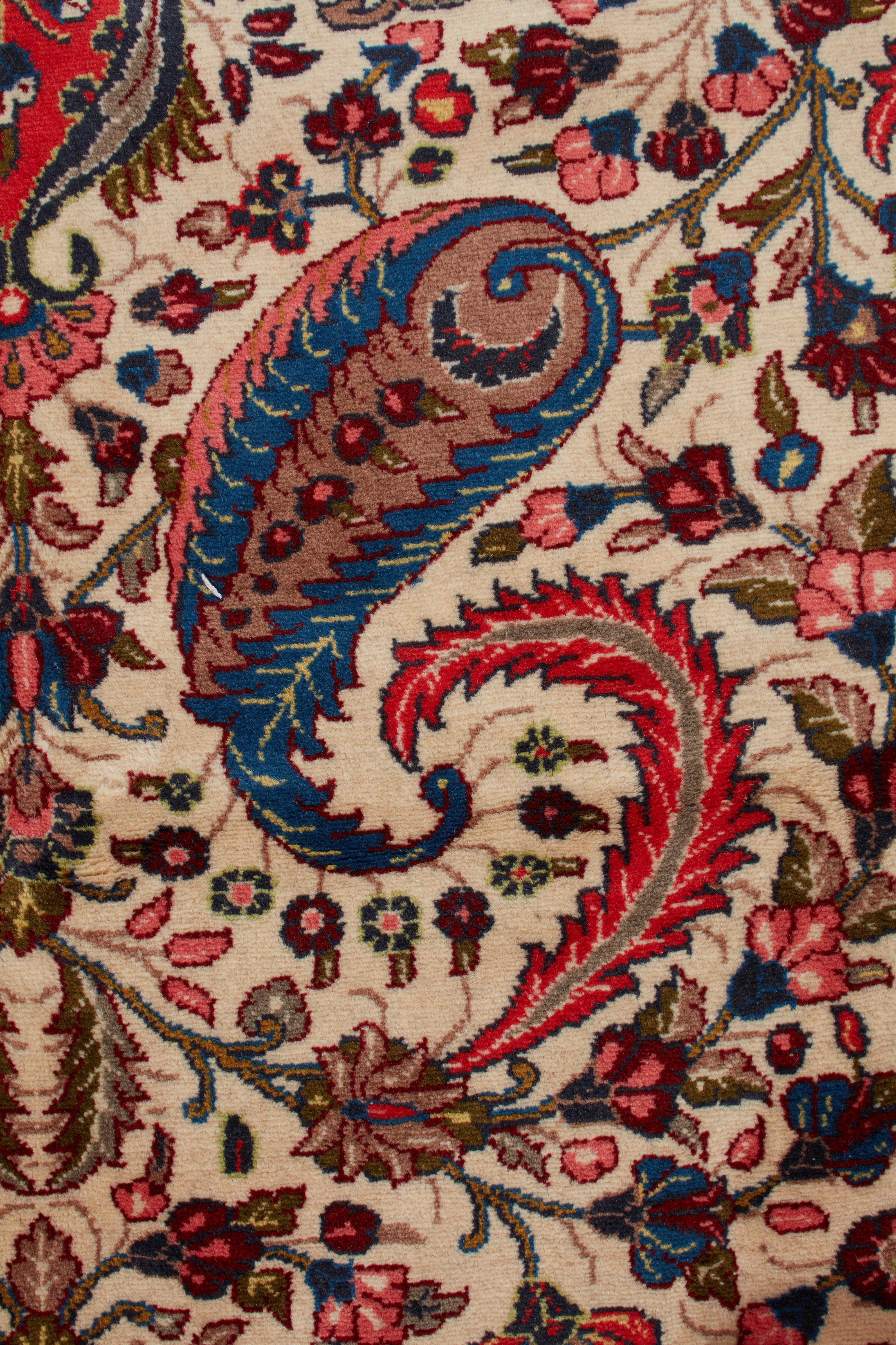 XXI secolo e contemporaneo Autentico tappeto persiano Mehraban Rugs in lana blu annodato a mano 7' 0