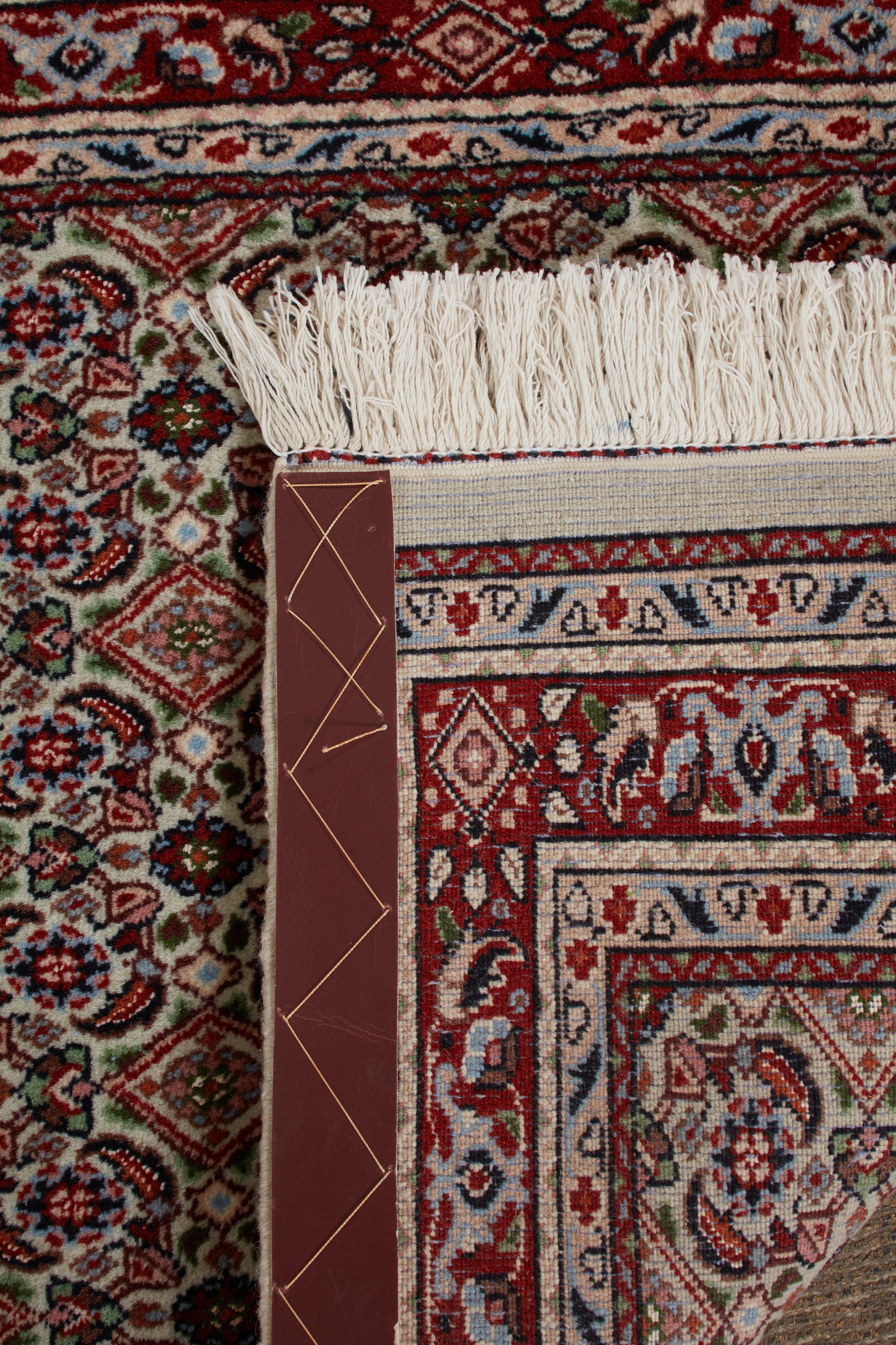 Annodato a mano Autentico runner persiano in lana nera annodato a mano Mood 2' 4