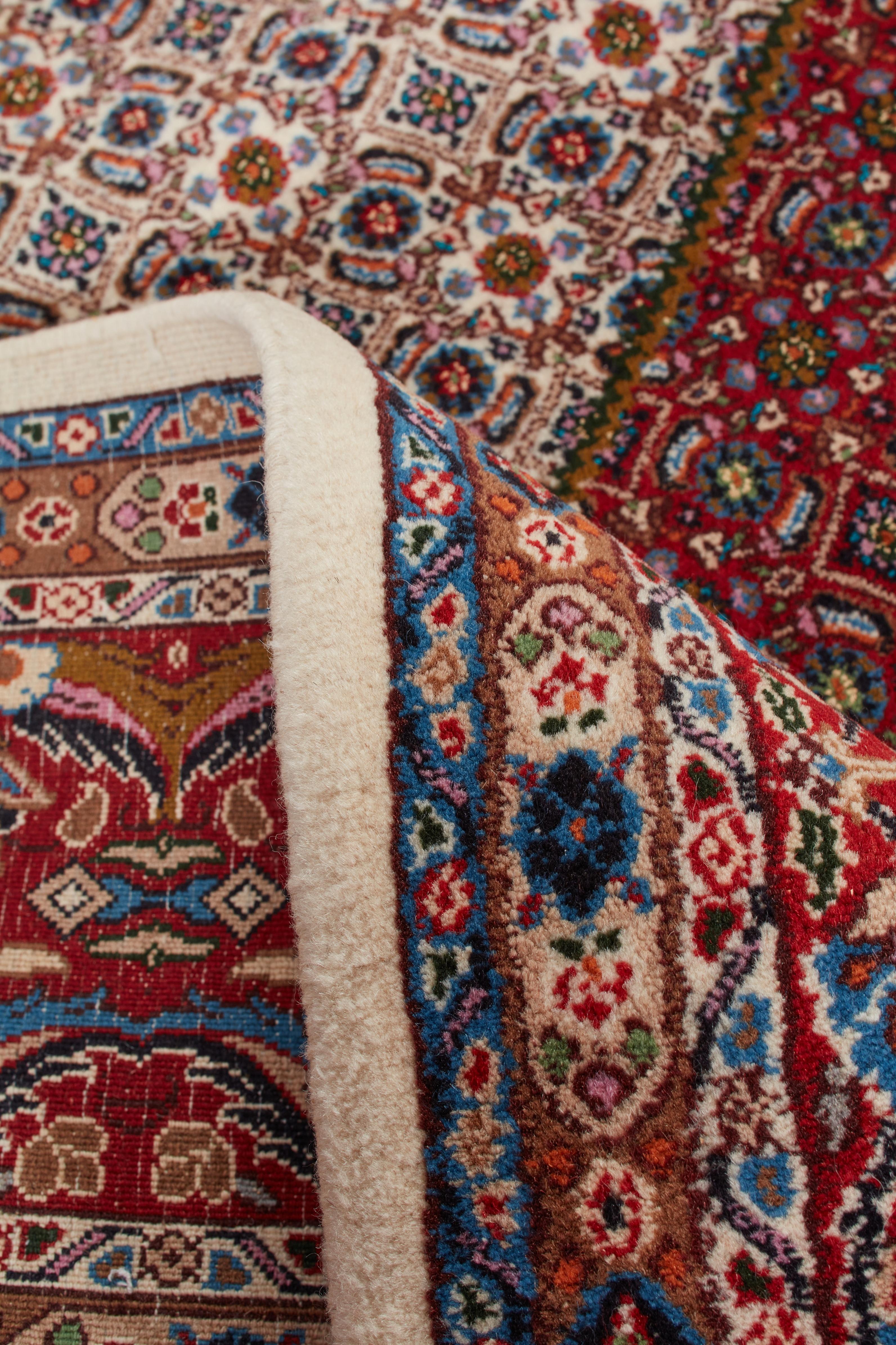 Perse Authentic Persian Mood Tapis de surface en laine nouée à la main ivoire 6' 6