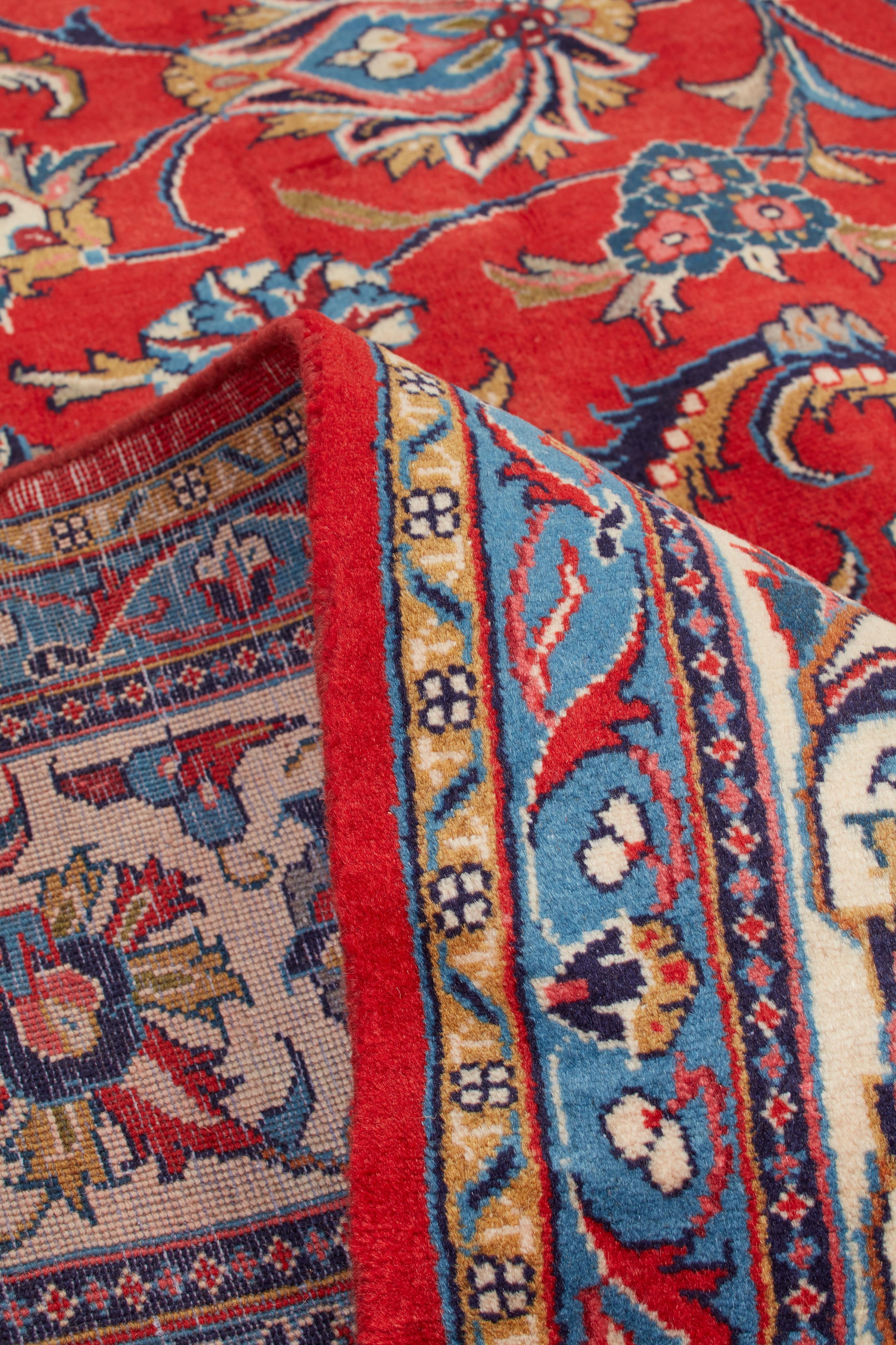 Authentische persische Saroogh handgeknüpfte Wolle Elfenbein Bereich Teppich 8' 6