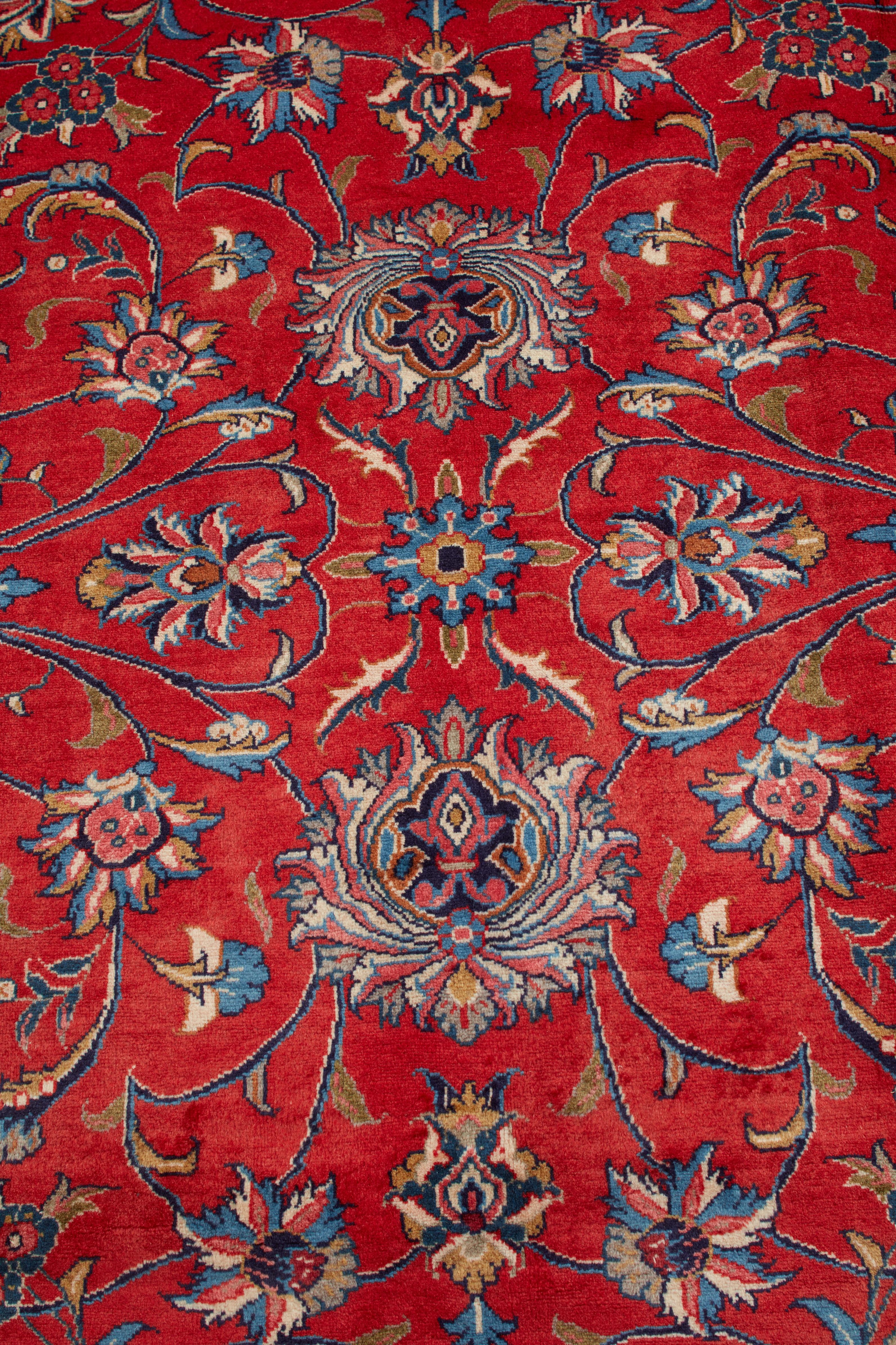 Authentische persische Saroogh handgeknüpfte Wolle Elfenbein Bereich Teppich 8' 6