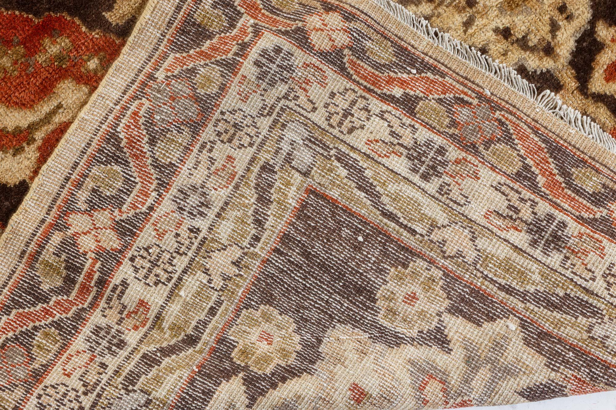 Authentique tapis persan Sultanabad en laine fait main en vente 1