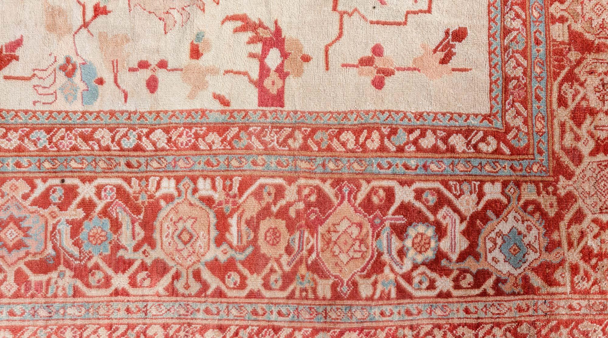 Hand-Knotted Authentic Persian Sultanabad Rug For Sale