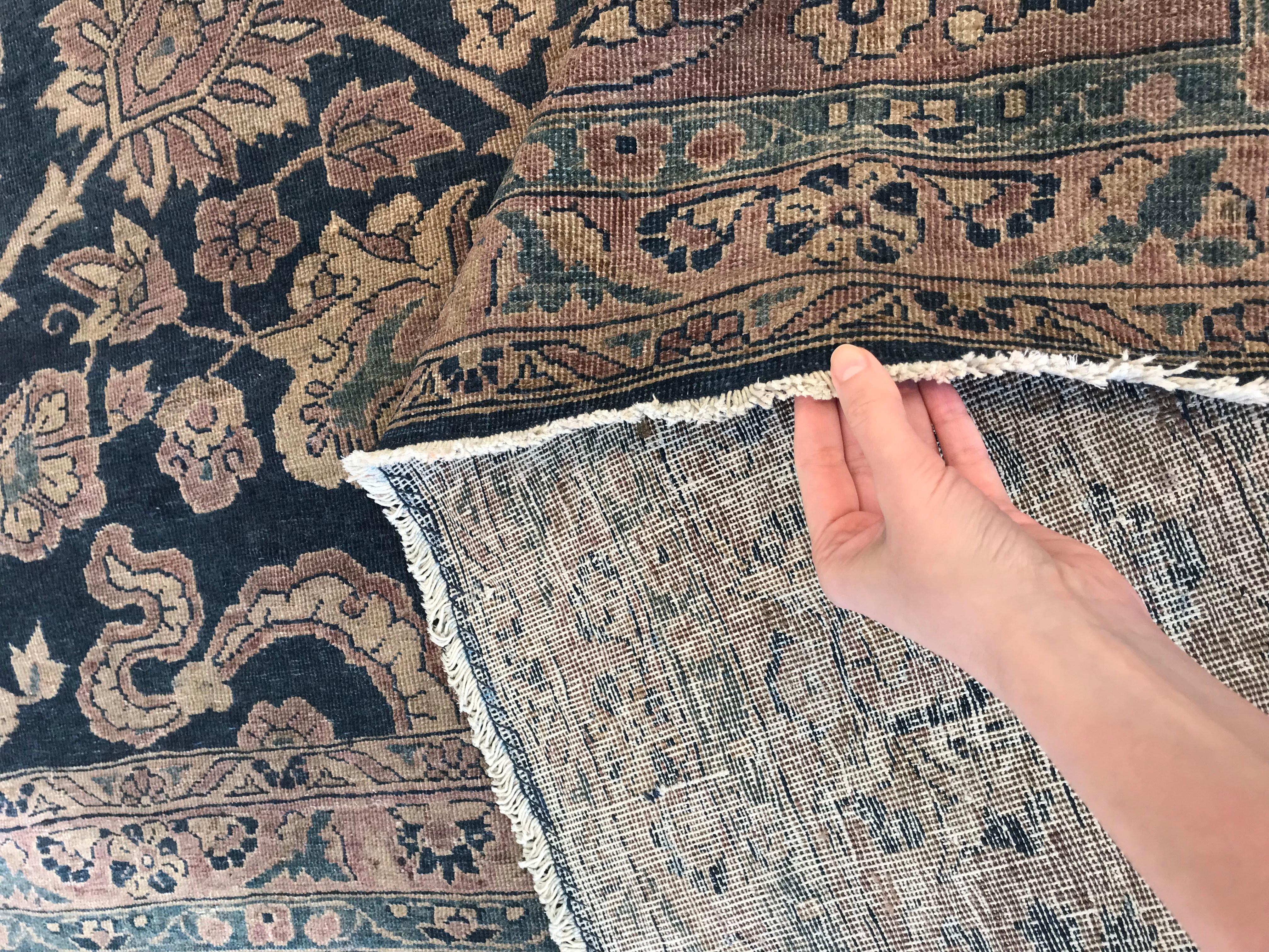 Authentic Persian Tabriz Botanic Handmade Wool Carpet
Size: 12'1