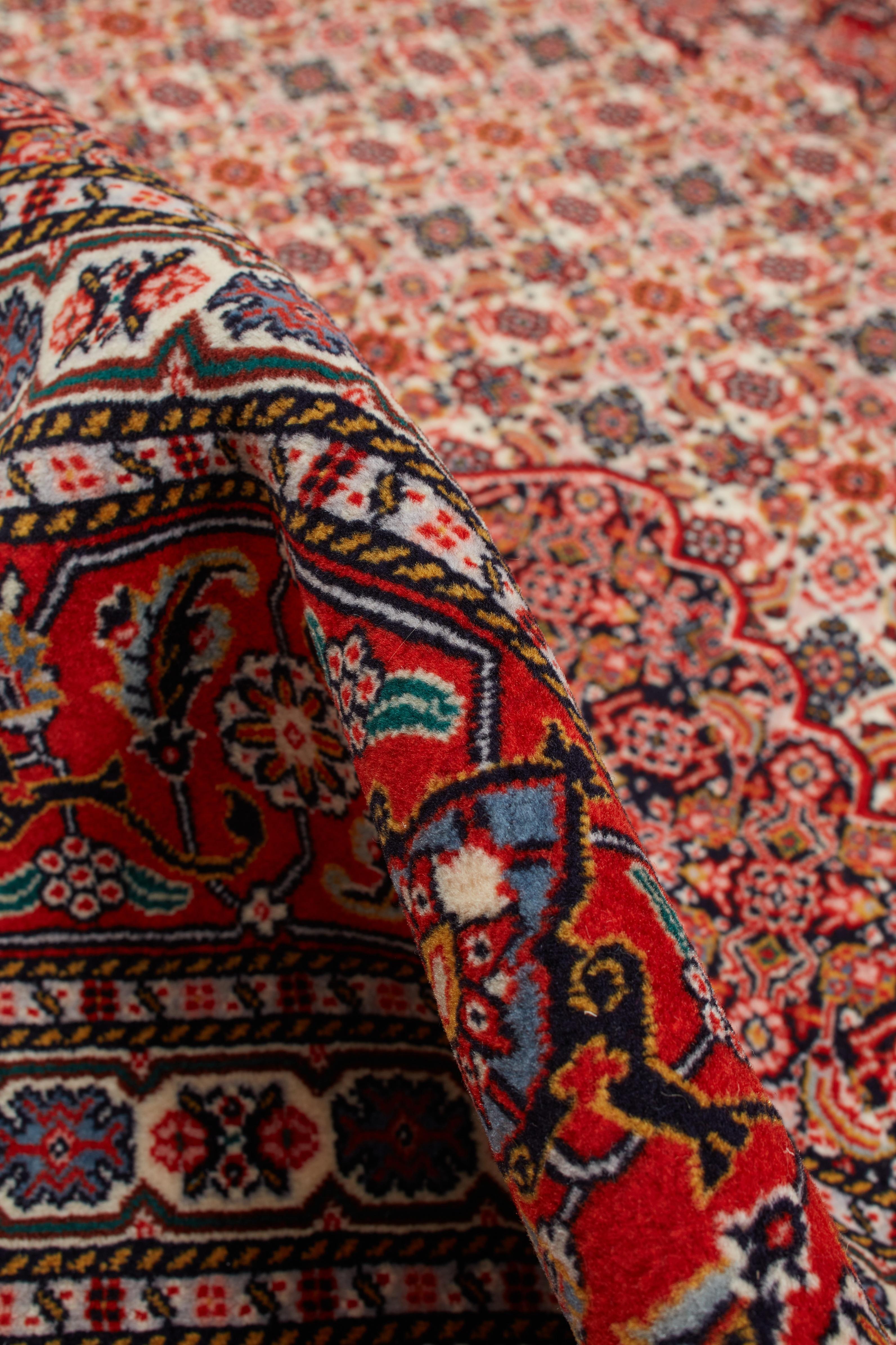 Authentic Persian Tabriz Hand Knotted Wool Blue Area Rug 7' 0