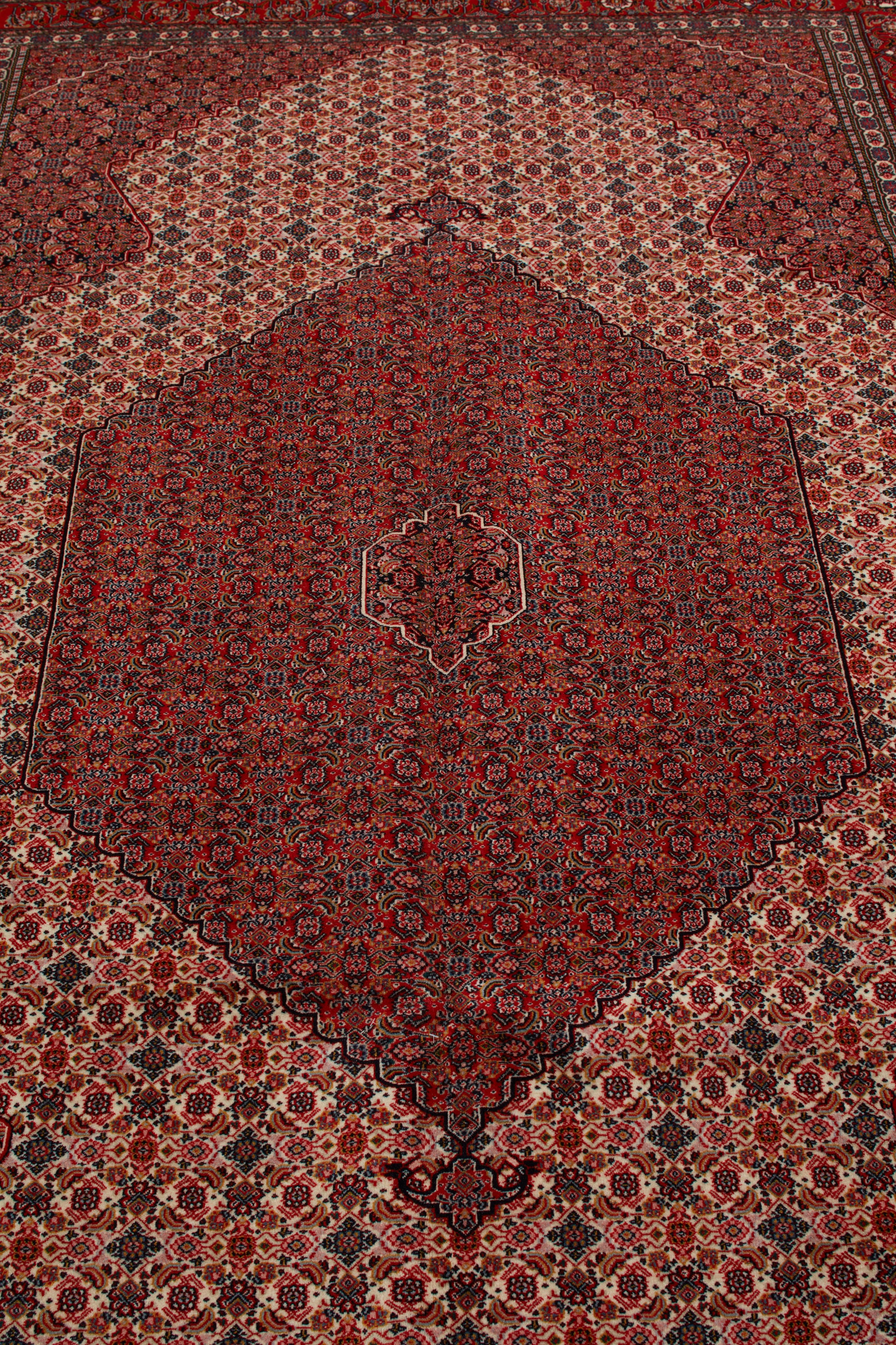 Authentic Persian Tabriz Hand Knotted Wool Blue Area Rug 7' 0