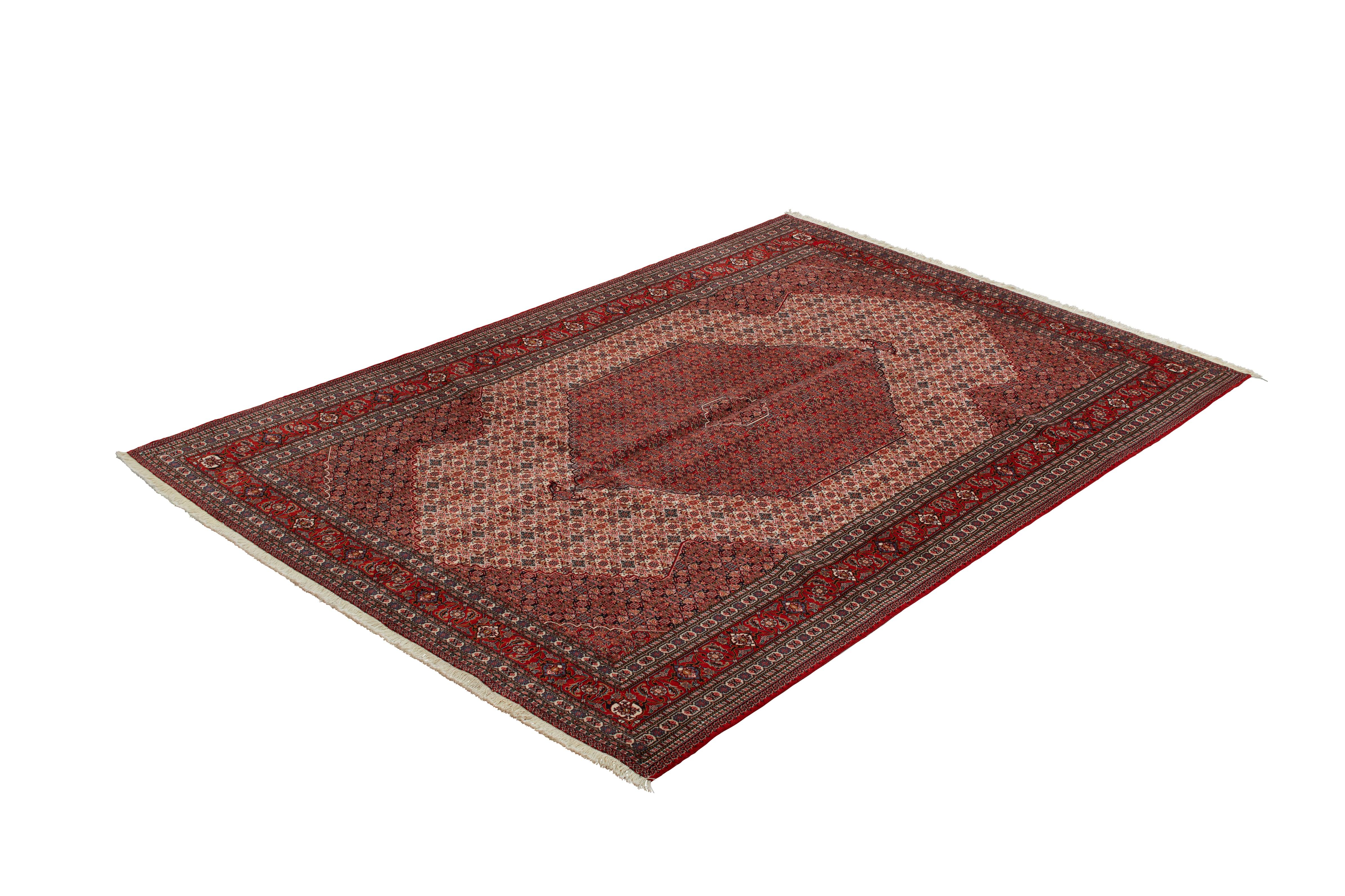 Authentic Persian Tabriz Hand Knotted Wool Blue Area Rug 7' 0