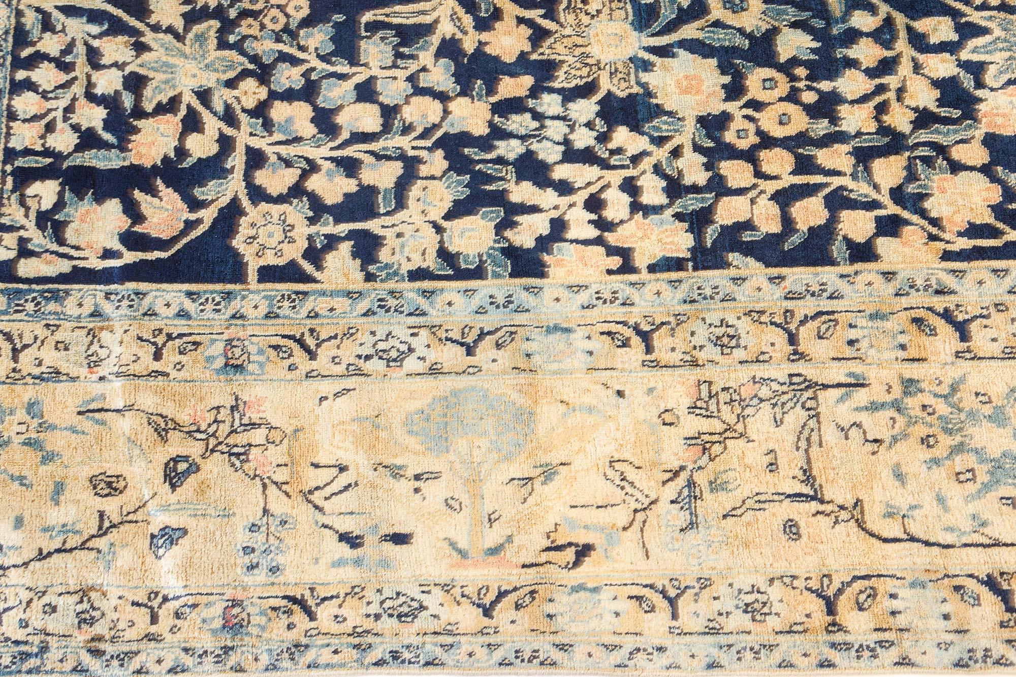 20th Century Authentic Persian Tabriz Handmade Wool Carpet For Sale