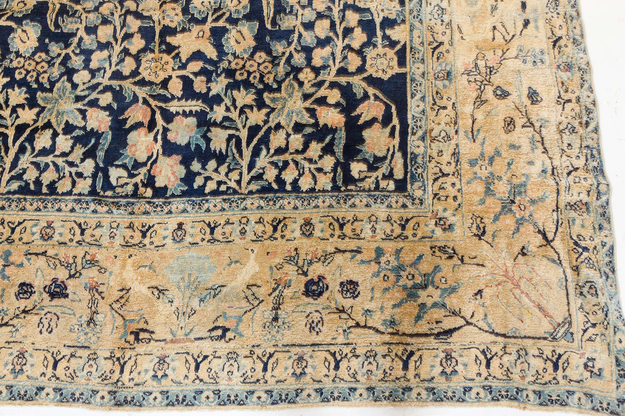 Authentic Persian Tabriz Handmade Wool Carpet For Sale 1