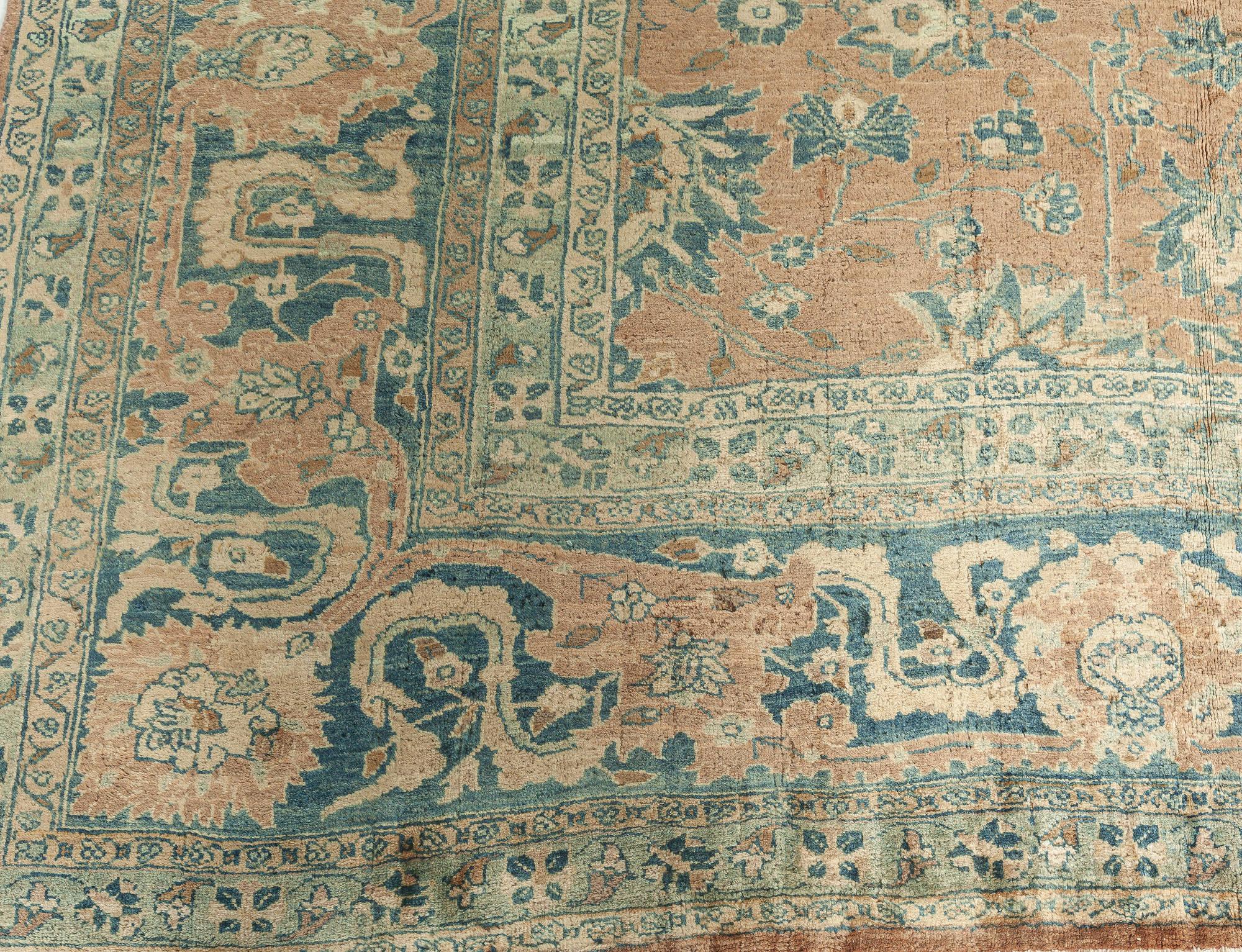 20ième siècle Authentique tapis persan Tabriz en laine fait à la main en vente
