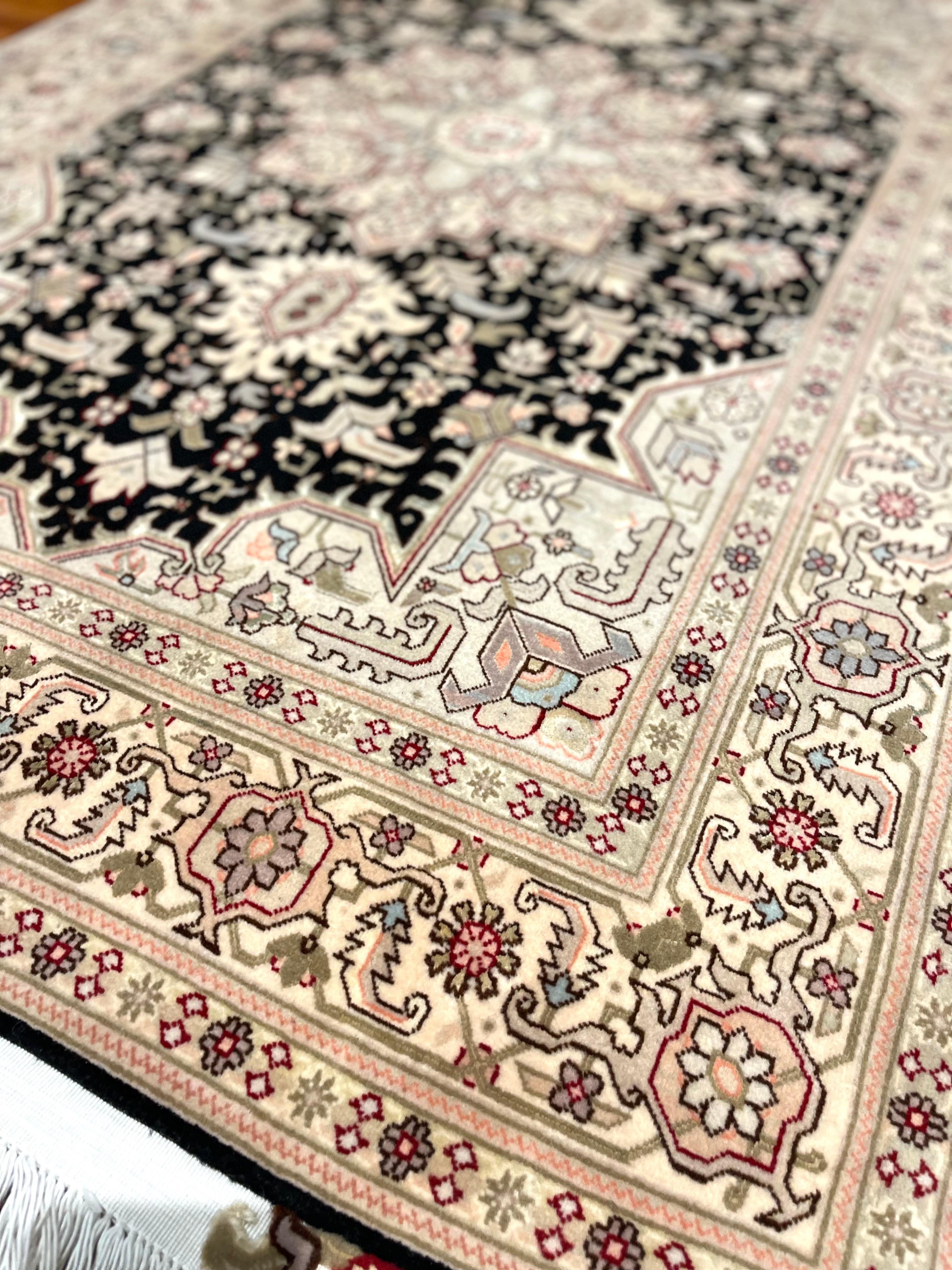 Authentischer persischer Tabriz Heriz Geometrischer Teppich im Zustand „Neu“ im Angebot in San Diego, CA