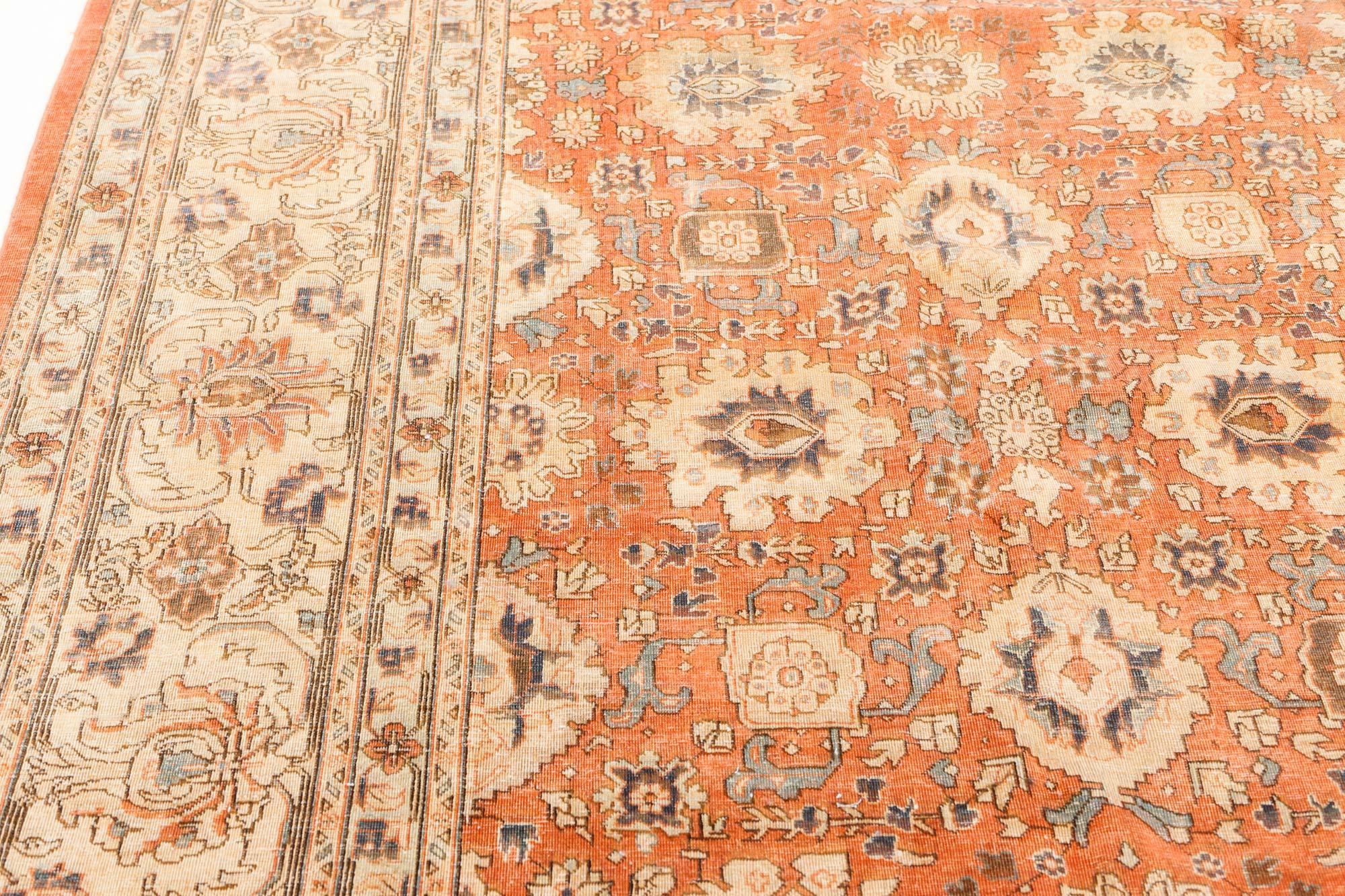 Perse Authentique tapis persan Tabriz rouge en laine fait à la main en vente