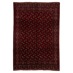 Authentische persische Yamouth handgeknüpft Wolle rot Bereich Teppich 8
7" x 12
7"