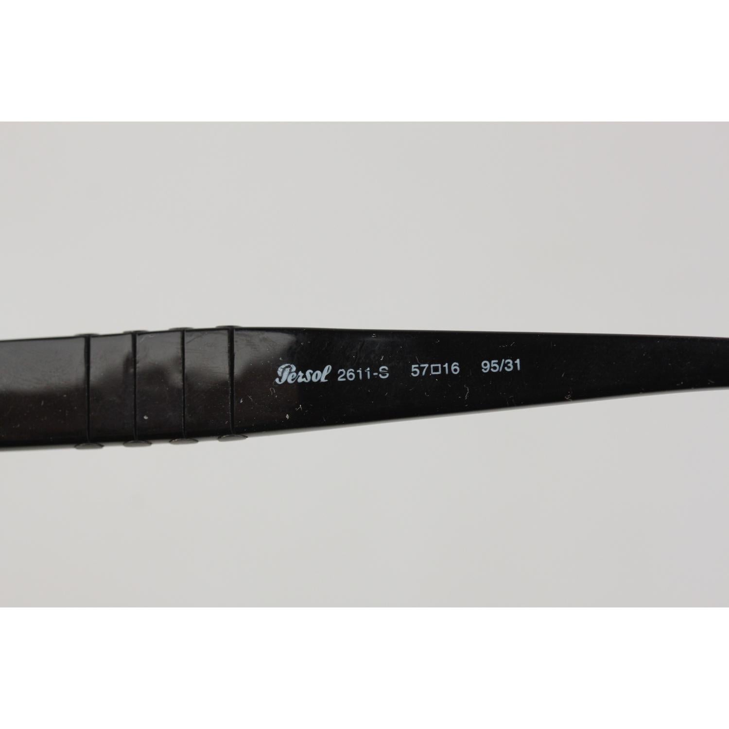 Authentic Persol Vintage Black Unisex Acetate Frame 2611-S 95/31 57mm 3