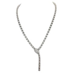 Piaget Collier Y Lariat Possession plat Possession authentique en or blanc 18 carats et diamants