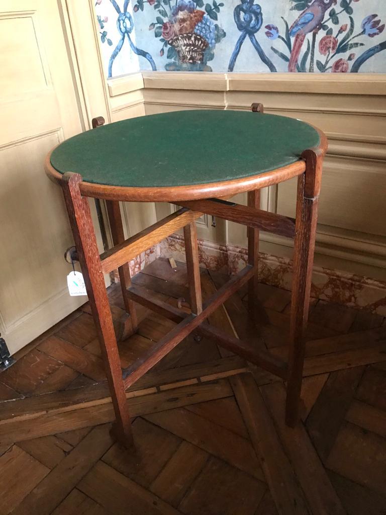 Britannique Authentique Collection Pierre Bergé, Table de jeux anglaise réversible, 20ème siècle en vente