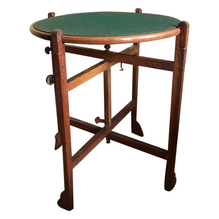 Authentique Collection Pierre Bergé, Table de jeux anglaise réversible, 20ème siècle en vente