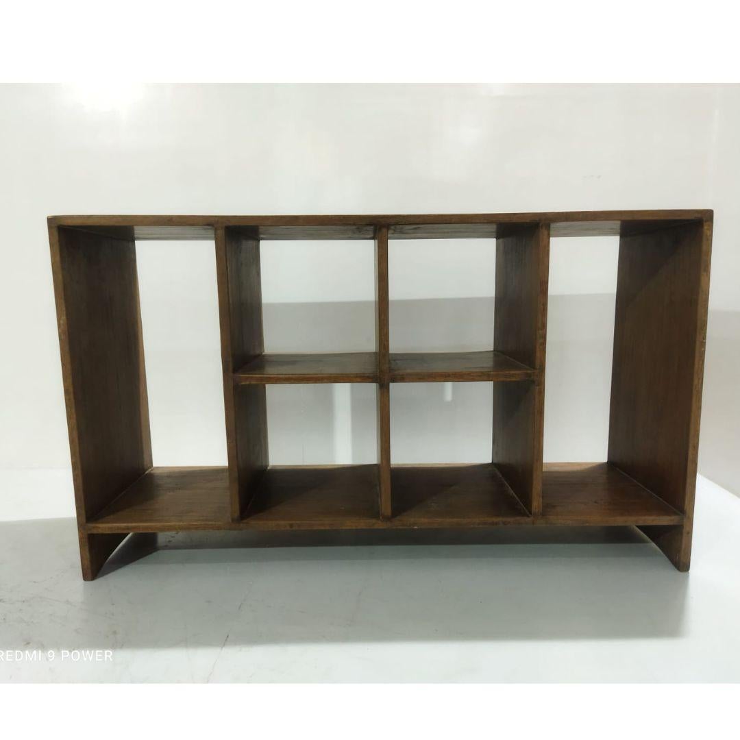 Teak Autentico portadocumenti a 6 fori di Pierre Jeanneret, PJ-R-27-A, Chandigarh, anni '50 in vendita