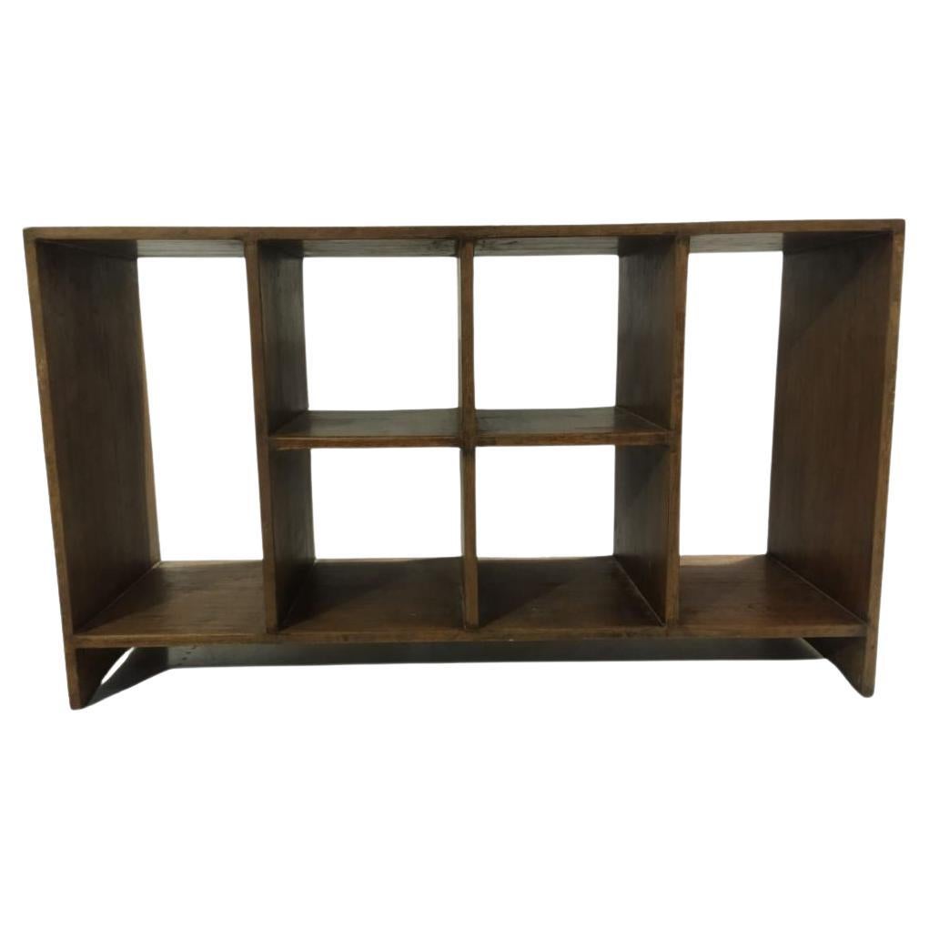 Archivador de 6 huecos Pierre Jeanneret auténtico, PJ-R-27-A, Chandigarh, años 50