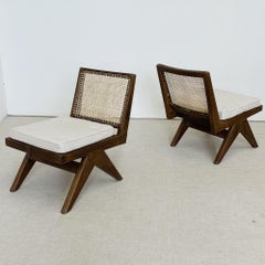 Pierre Jeanneret Butacas sin brazos, Lounge / Slipper, Mediados de siglo