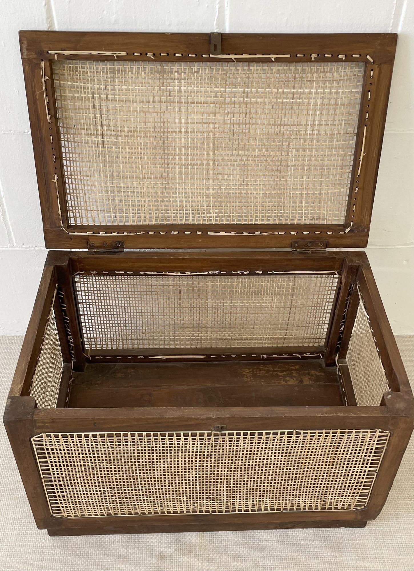 Pierre Jeanneret Linen Basket / Box / Storage, Mid-Century Modern 2