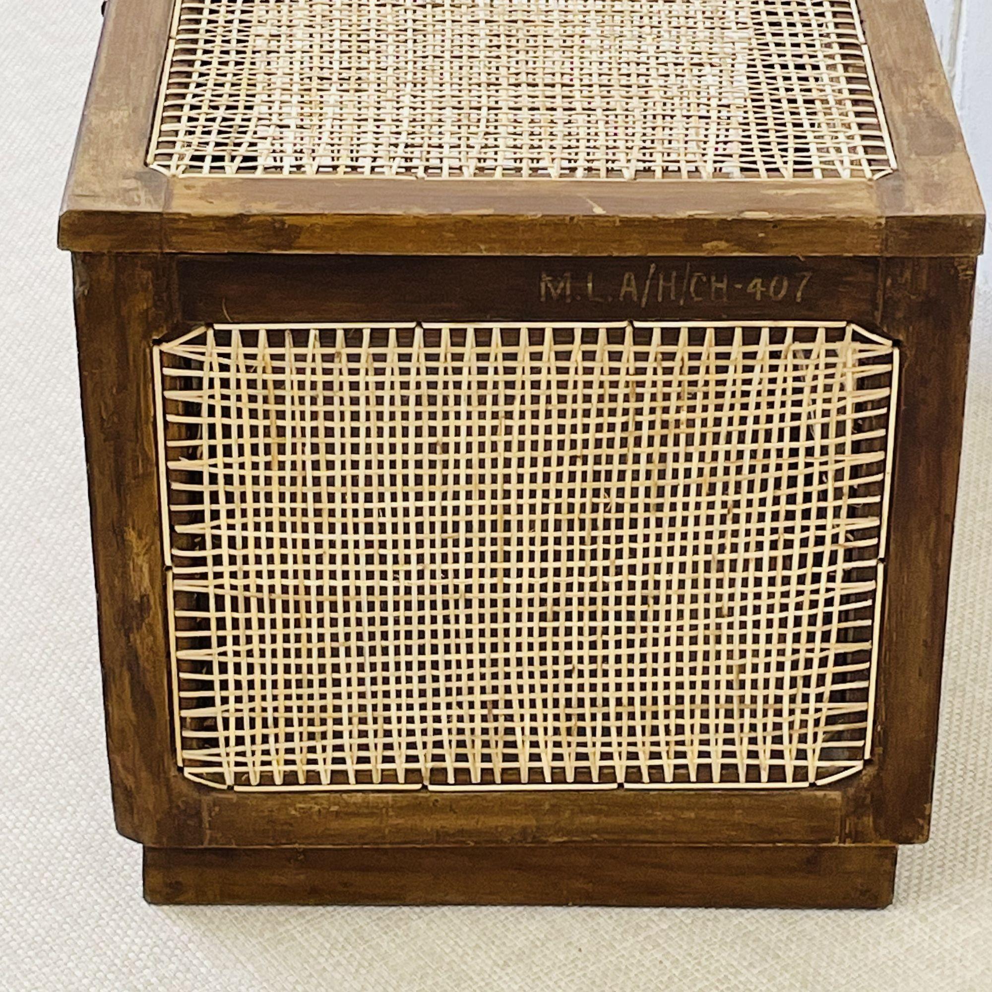 Pierre Jeanneret Linen Basket / Box / Storage, Mid-Century Modern 1