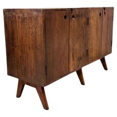 Authentique armoire basse Pierre Jeanneret, PJ-R-14-A, Chandigarh, 1958