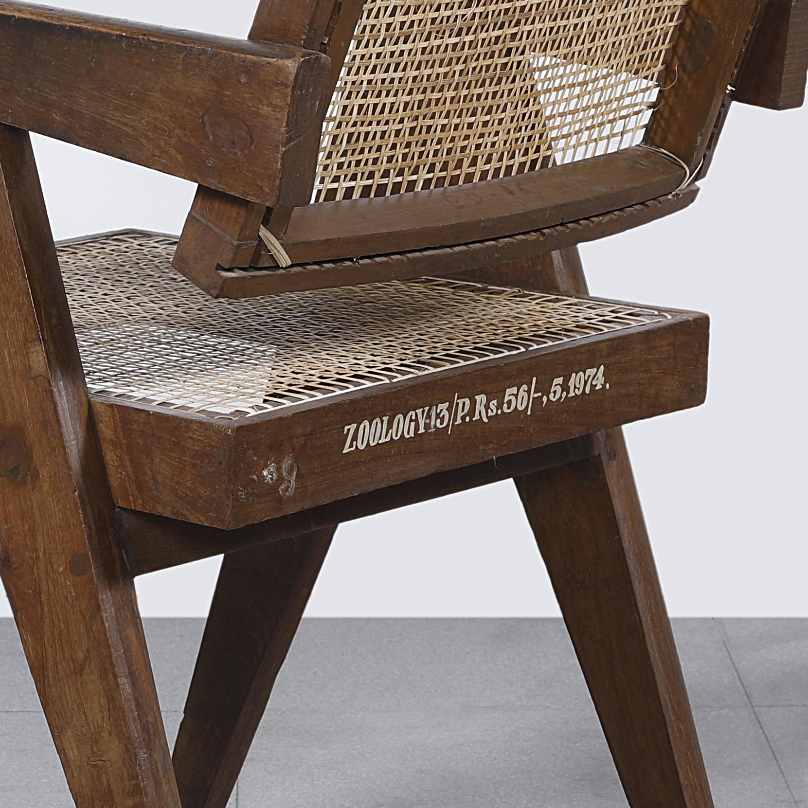 Authentic Pierre Jeanneret PJ-SI-28-A Office Chair / Mid-Century In Good Condition In Zürich, CH