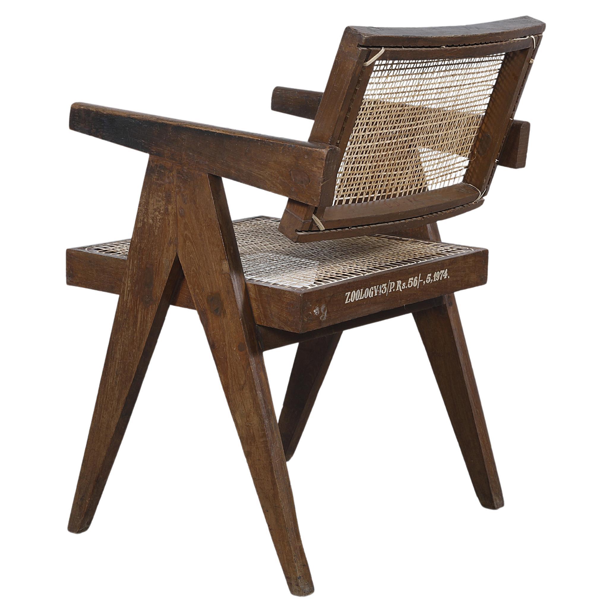 Authentic Pierre Jeanneret PJ-SI-28-A Office Chair / Mid-Century  For Sale