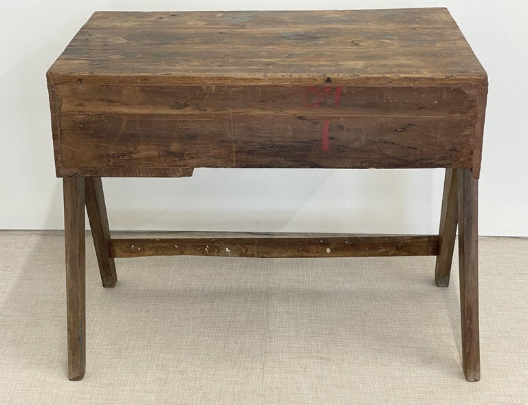 Authentic Pierre Jeanneret Study Desk / Writing Table, Mid-Century Modern For Sale 5