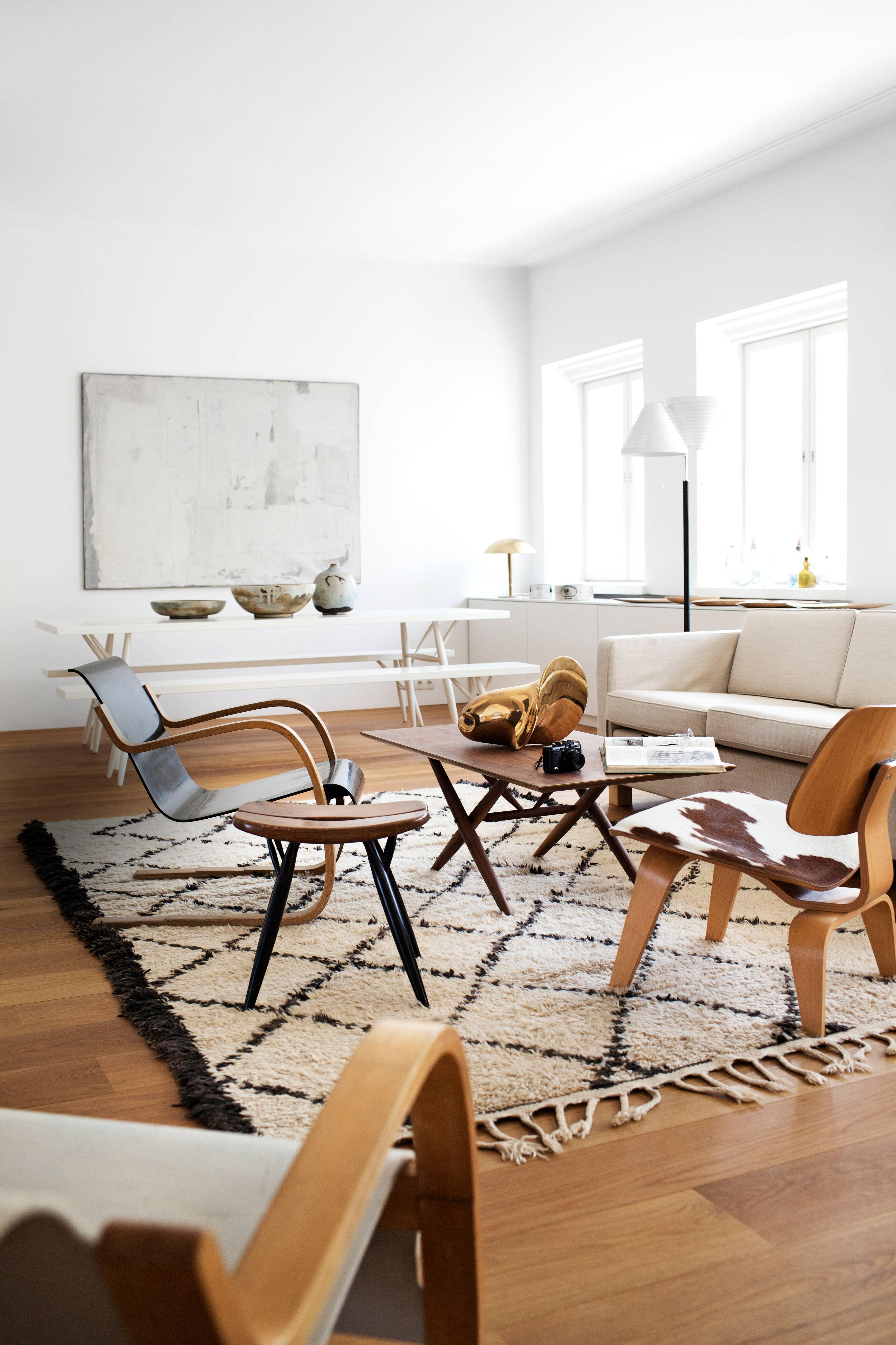 The Pirkka Stool was originally conceived as a seat on which to cool-off after the sauna. Its design draws on traditional Finnish furniture while being perfectly suited to clean modern interiors. Its legs are made of solid birch, its seat composed
