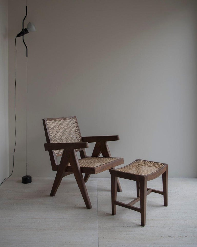 Pierre Jeanneret - Authentic PJ-SI-24-A Footstool - Teak - Origin Chandigarh  For Sale 2