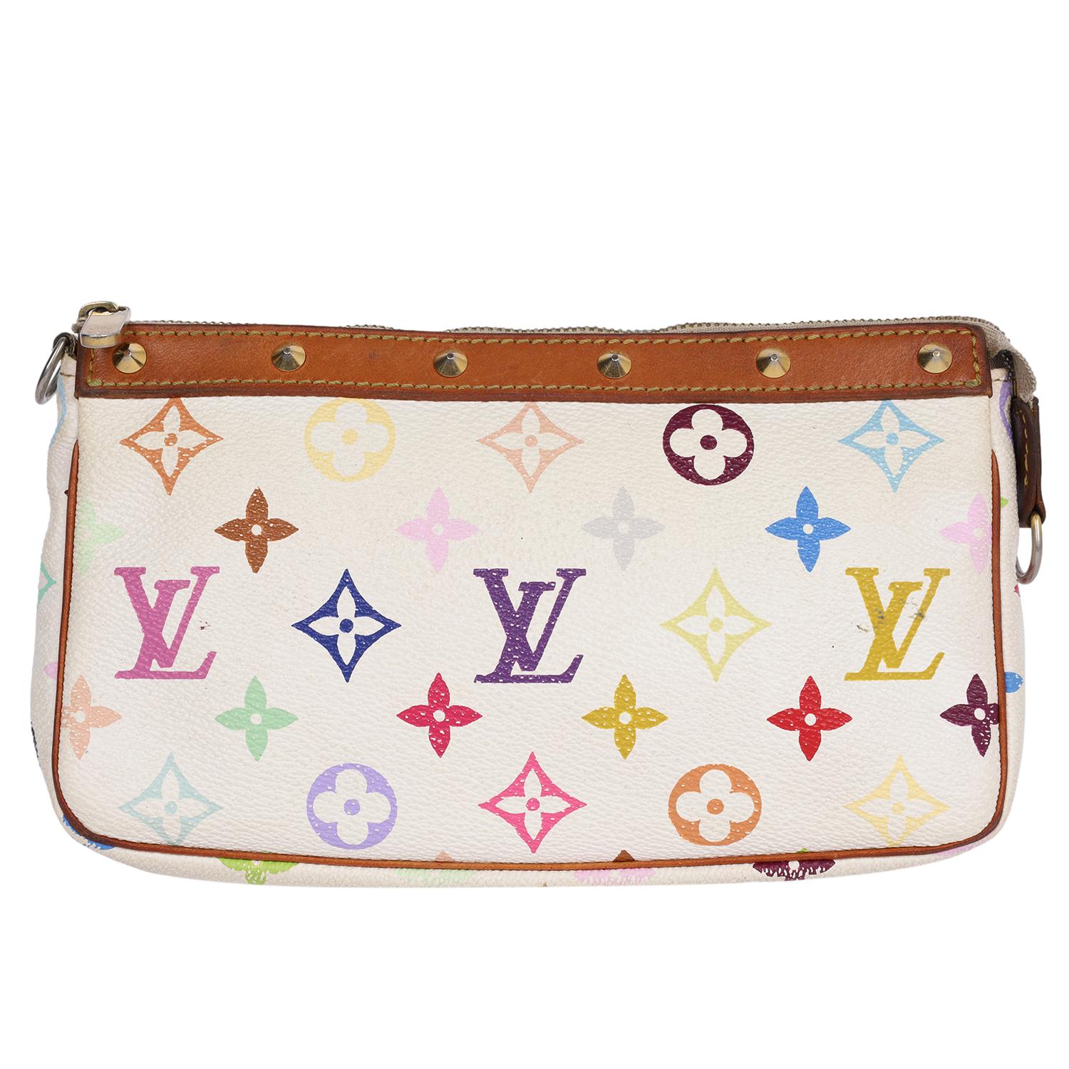 Louis Vuitton Takashi Murakami Monogram Multicolor Pochette Handbag 1