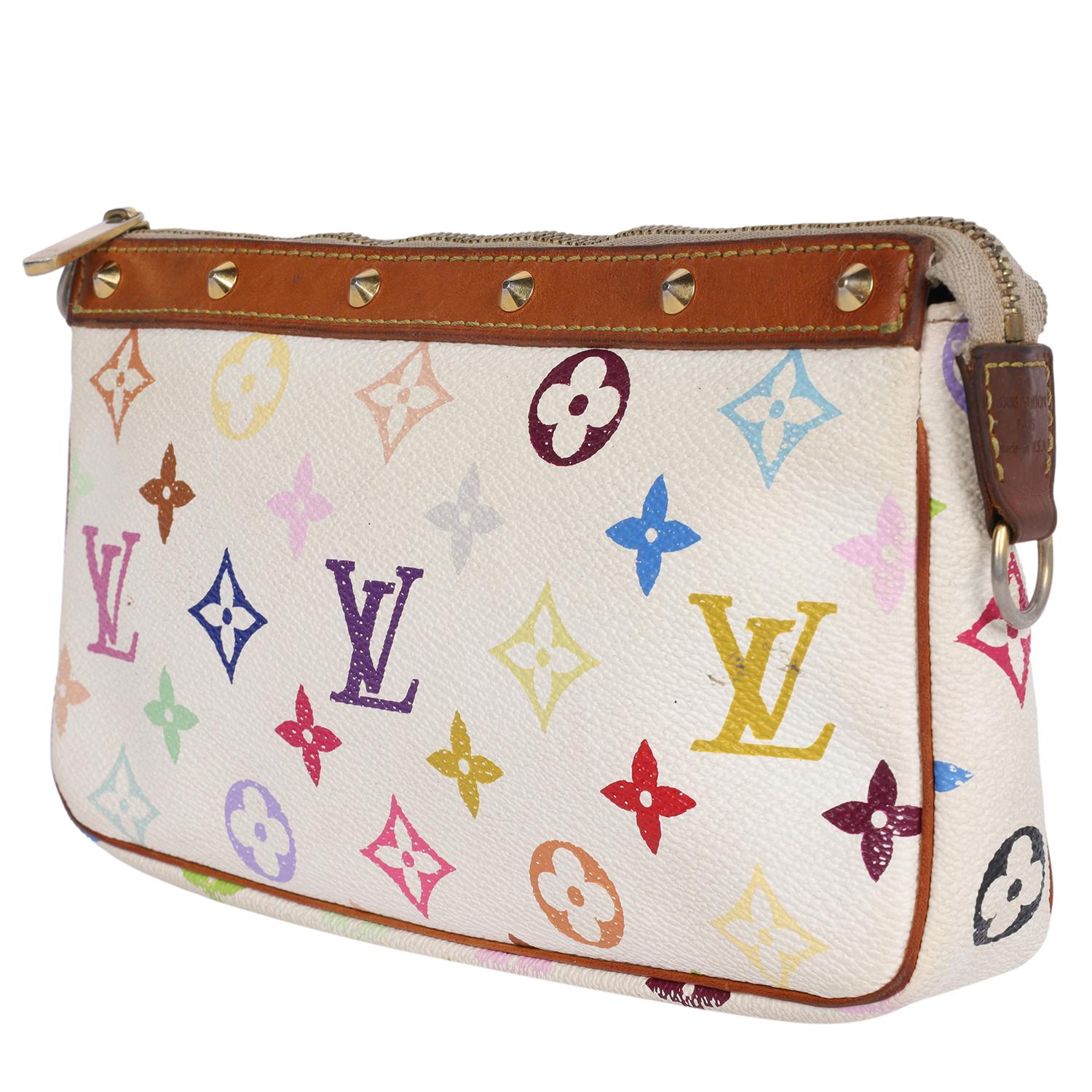 Louis Vuitton Takashi Murakami Monogram Multicolor Pochette Handbag 3