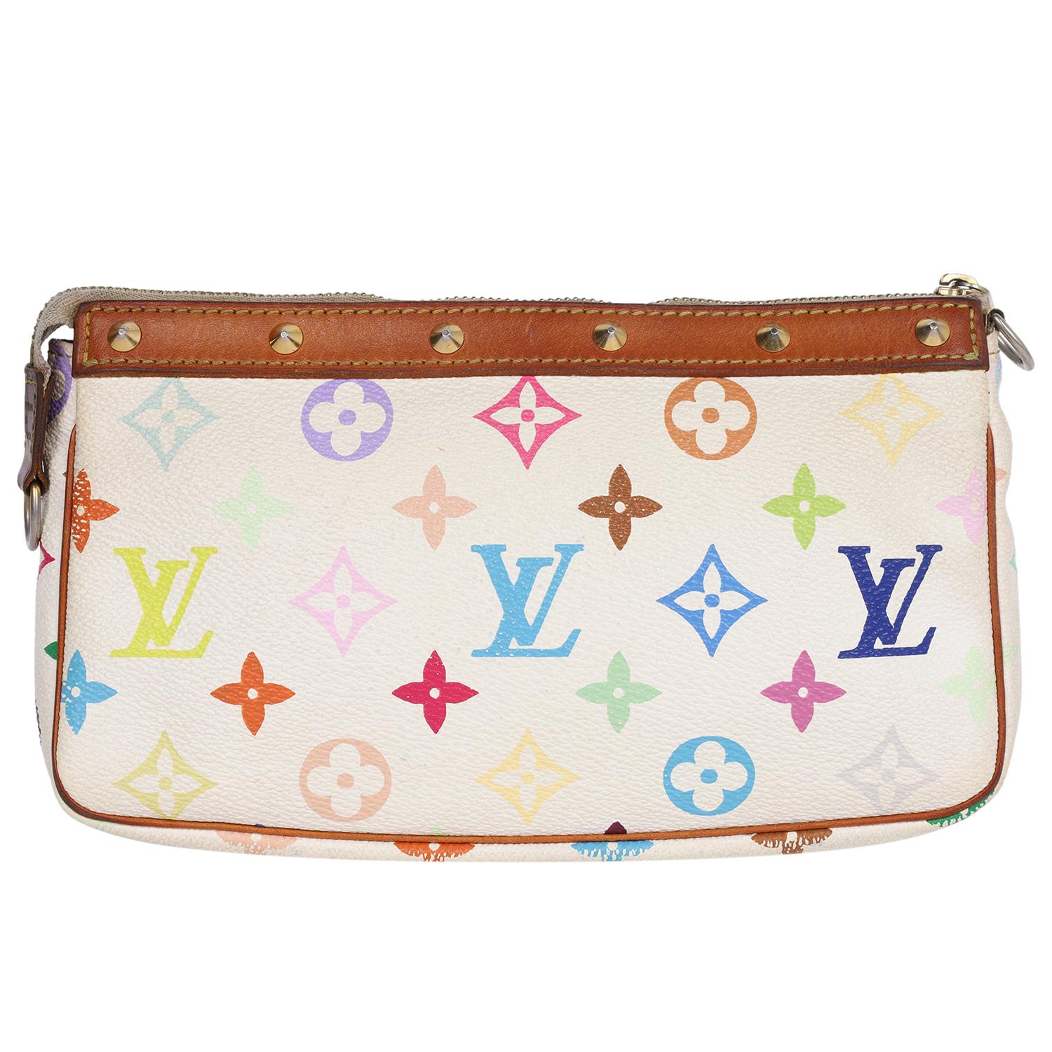 Louis Vuitton Takashi Murakami Monogram Multicolor Pochette Handbag 4