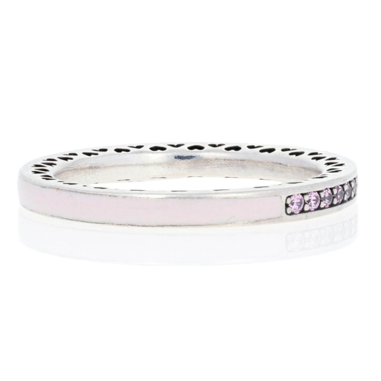 pandora pink birthstone ring