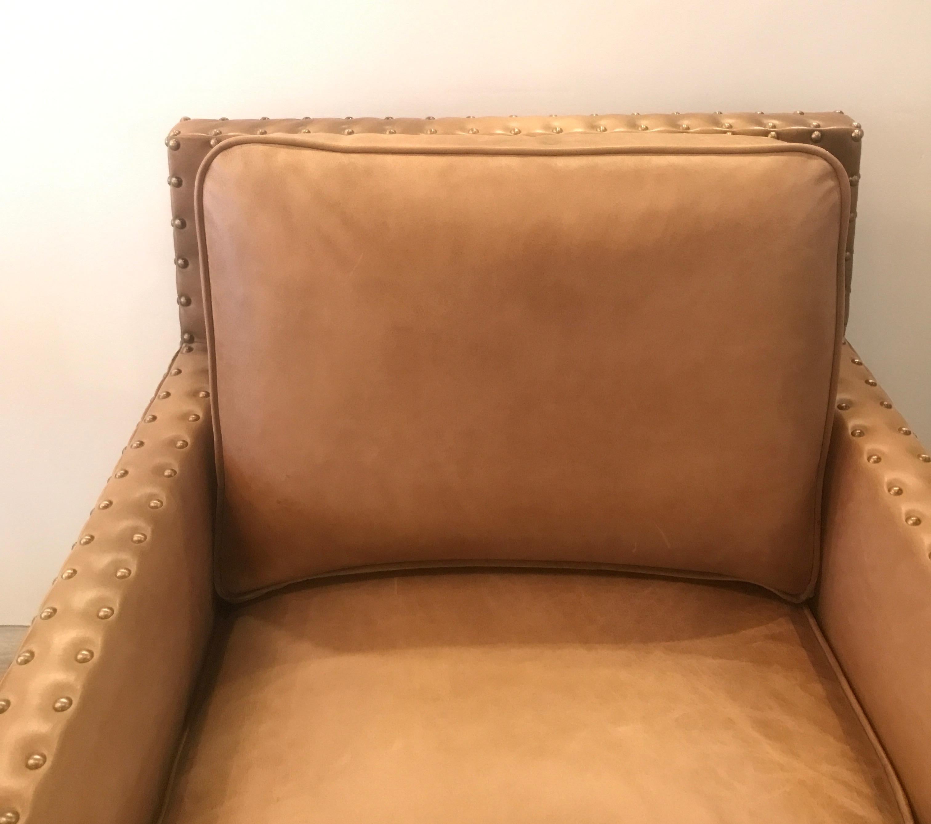 Authentic Ralph Lauren Leather Club Chair 1