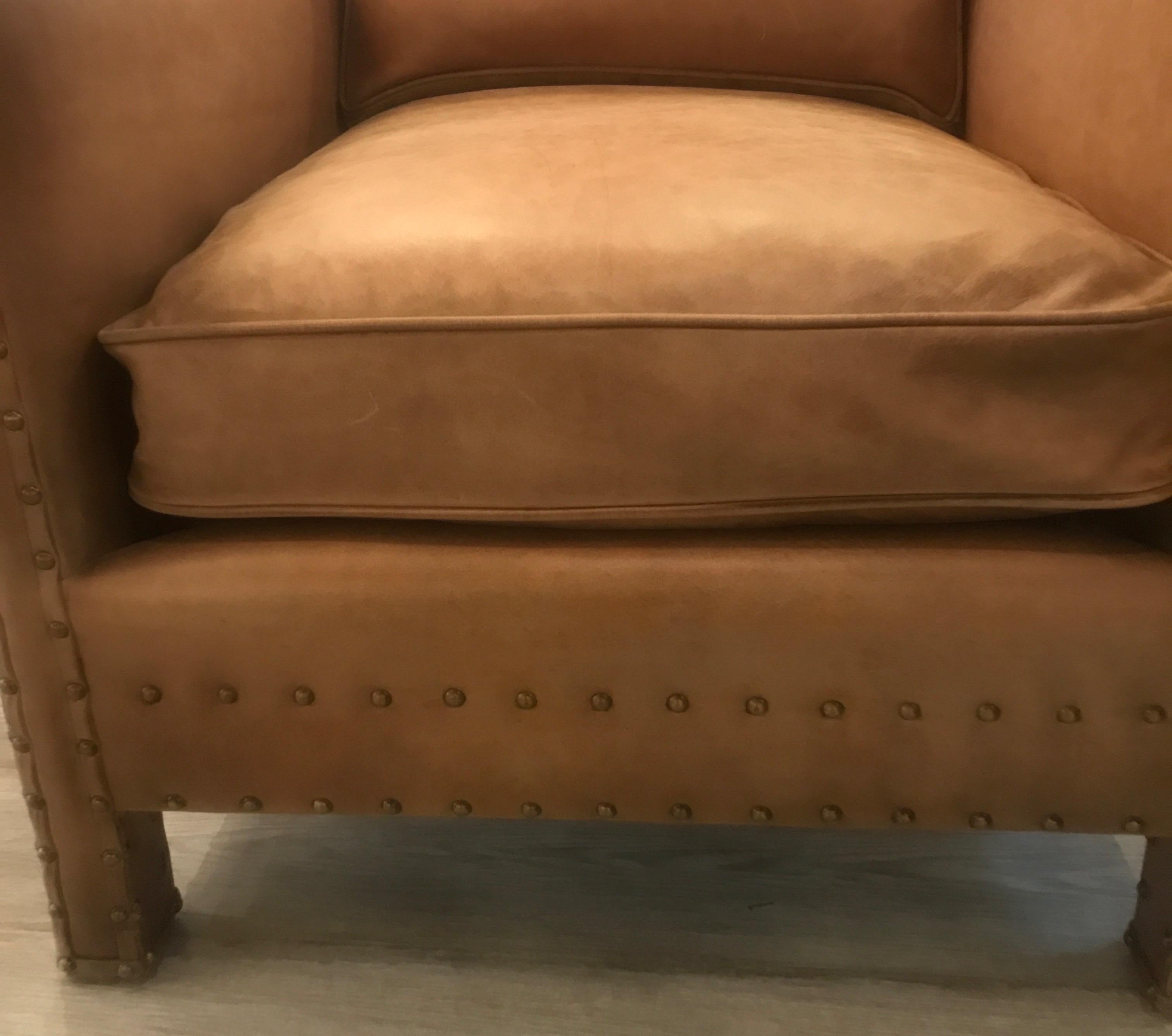 Authentic Ralph Lauren Leather Club Chair 2