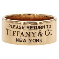 Authentic Return To Tiffany & Co. New York 18k Rose Gold Band Ring