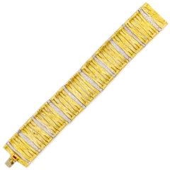 Authentic Roberto Coin "Elephant Skin" 18k Gold Bracelet