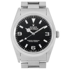 Authentic Rolex Explorer 14270 Black Dial T Number, Gently Retro Men's Watch